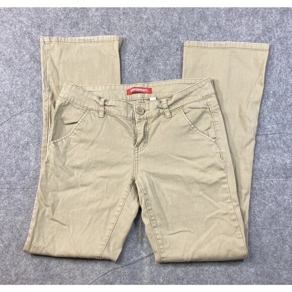 Unionbay Pants Juniors Size 9 Tan Khaki Chino Bootcut - Picture 1 of 15